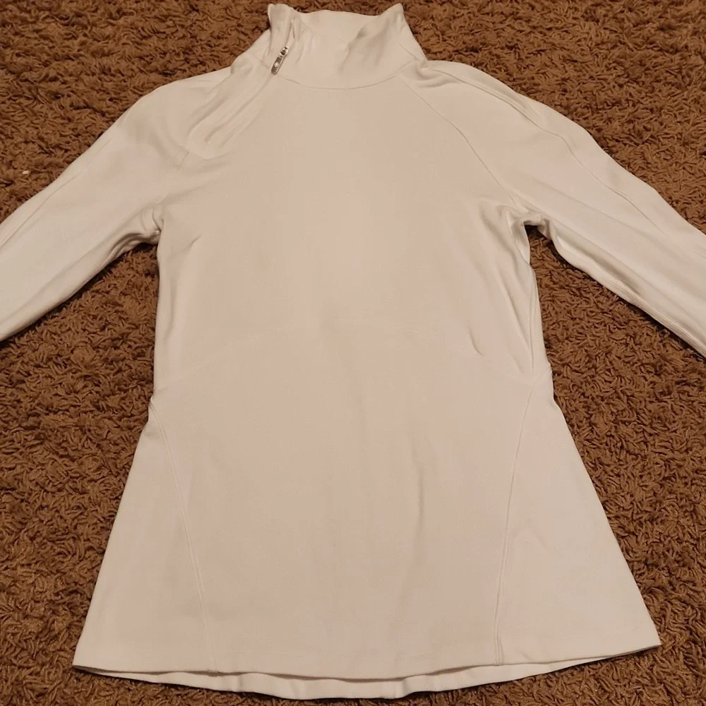 Lululemon Athletica White Long Sleeve Athletic Shirt Size 6 - Picture 4 of 8